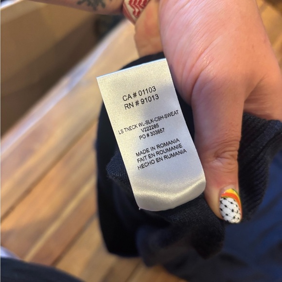 Navy blue Jack Victor Men’s lightweight turtleneck sweater - Picture 4 of 5